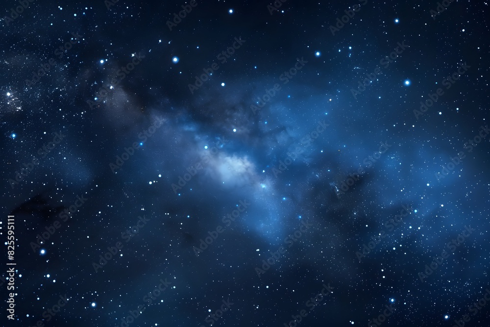 Night Sky Universe Filled with Stars and Nebulae, Cosmic Background Night Sky Universe Filled with Stars and Nebulae, Cosmic Background