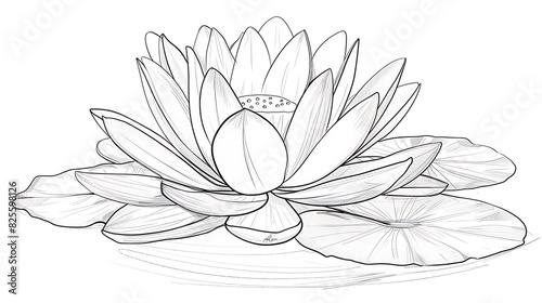 Wallpaper Mural outline, drawing, illustration, design, vignetting, art, black, line, graphic, silhouette, isolated, nature, vector, white, icon, leaf, flora, floral, flower, hand, plant, spring, doodle, botanical, d Torontodigital.ca