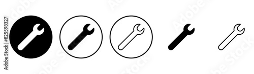 Wrench icon set. repair icon vector. tools icon vector
