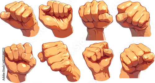 fist clipart vector for graphic resources	
