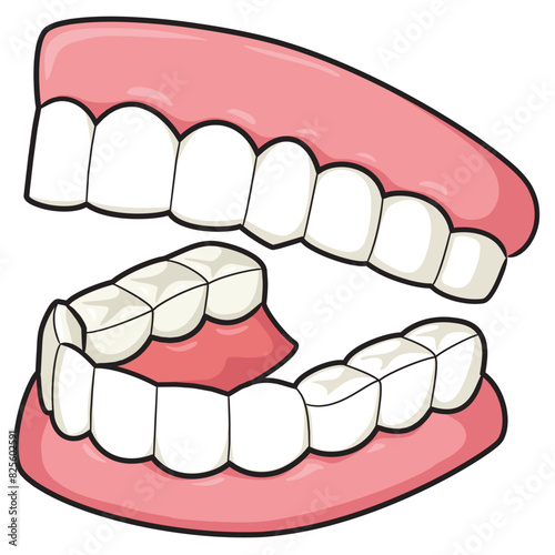 denture cartoon