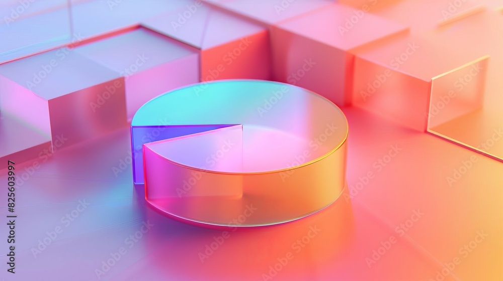 3 3D model of a risk assessment icon symbolizing risk management with a ...