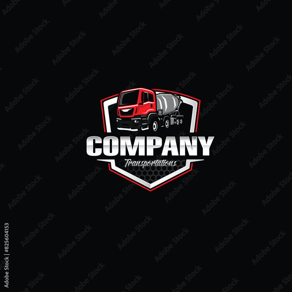 Obraz premium CONCRETE LOGO TEMPLATE