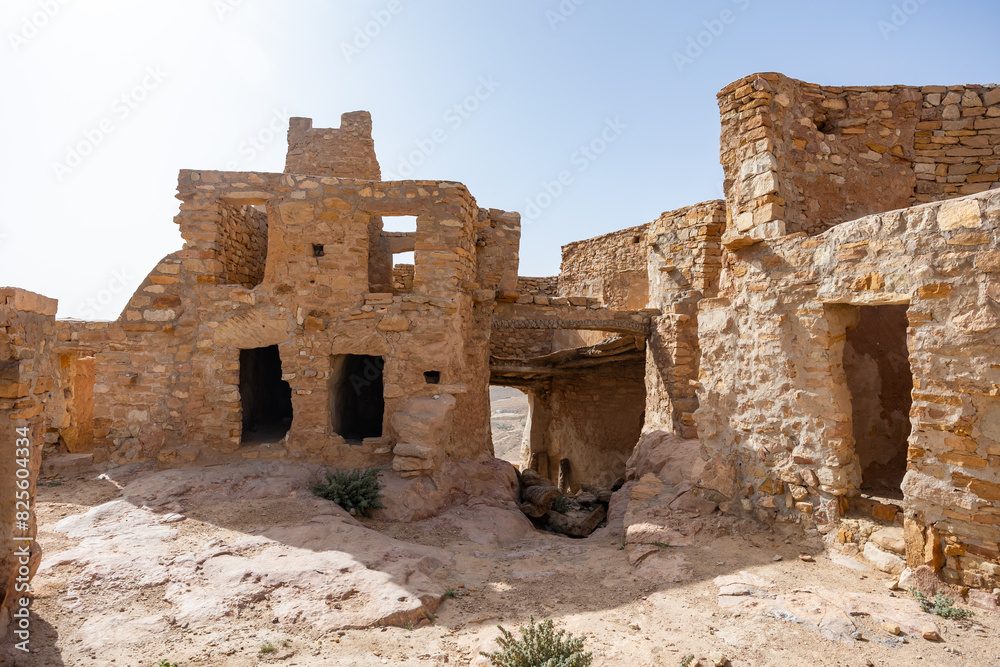 Ksar Beni Barka. One of the largest Ksar in the country. Region of Tataouine. Tunisia