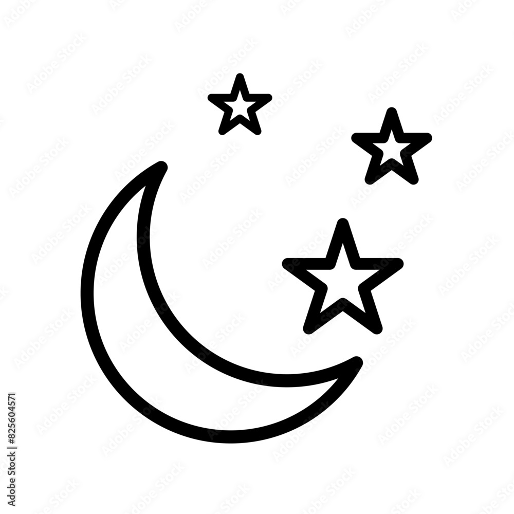 Crescent moon icon Crescent moon icon