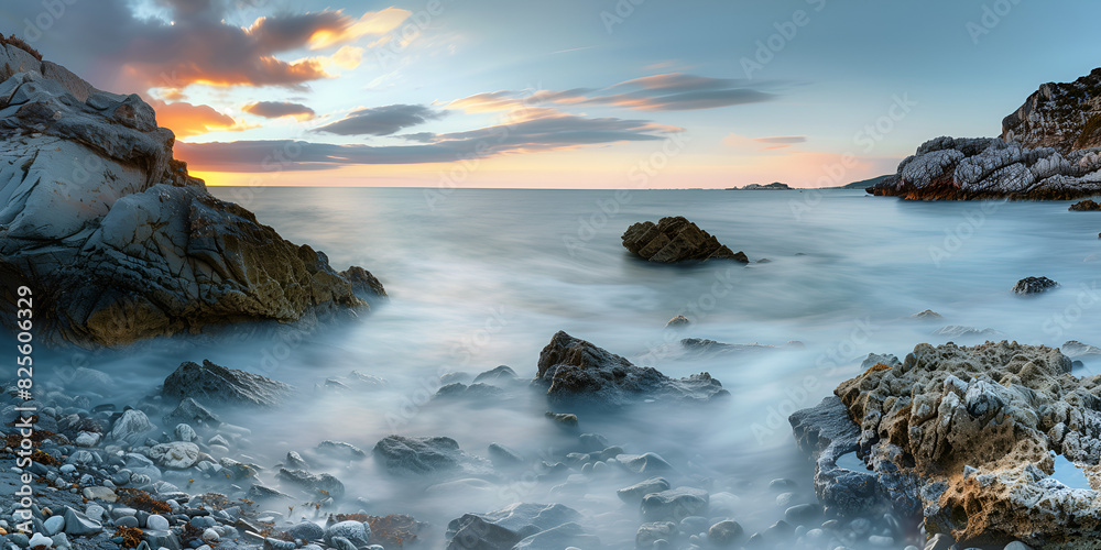 Obraz premium coastline landscape with spirit light