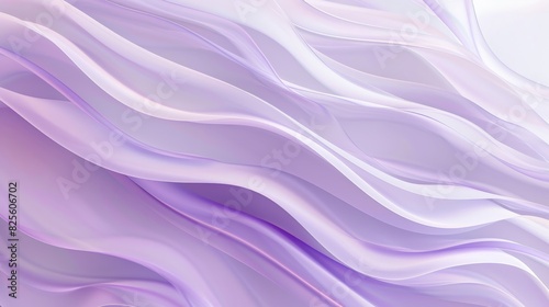 Beautiful abstract purple waves, artistic flowing lines creating a mesmerizing serene background, copy space and visual experience.