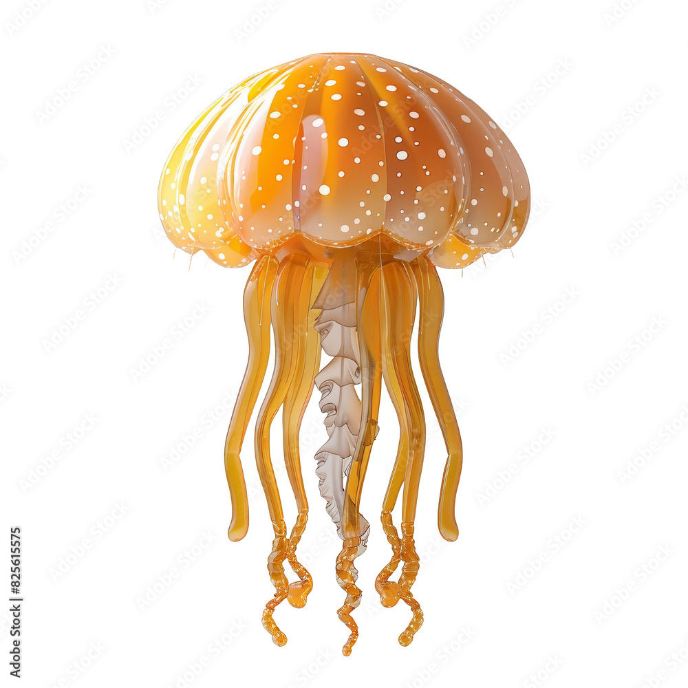 a jelly shaped object with a long tentacles and a starfish tail, transparent background png a jelly shaped object with a long tentacles and a starfish tail, transparent background png