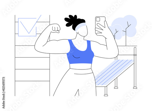 Motivate friends isolated cartoon vector illustrations.