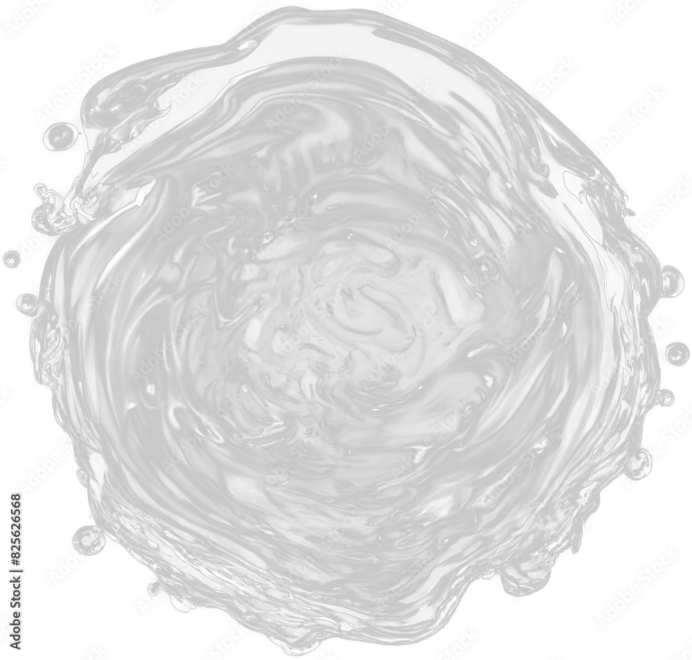 transparent water splash