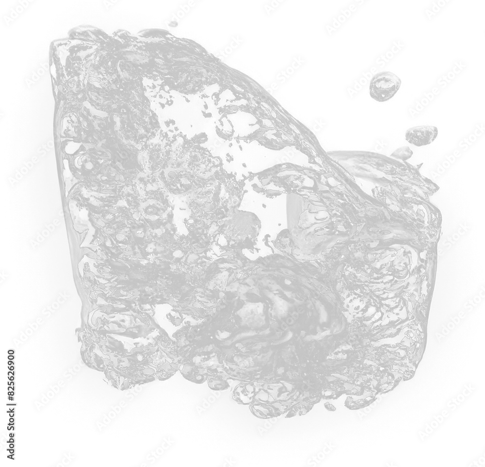 Fototapeta premium transparent water splash