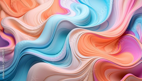 Psychedelic colorful fluid abstract splash paint