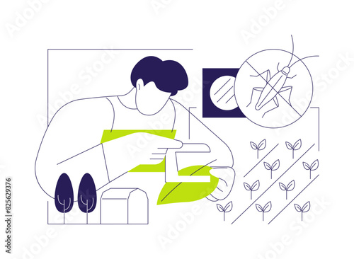 Integrated pest management abstract concept vector illustration.