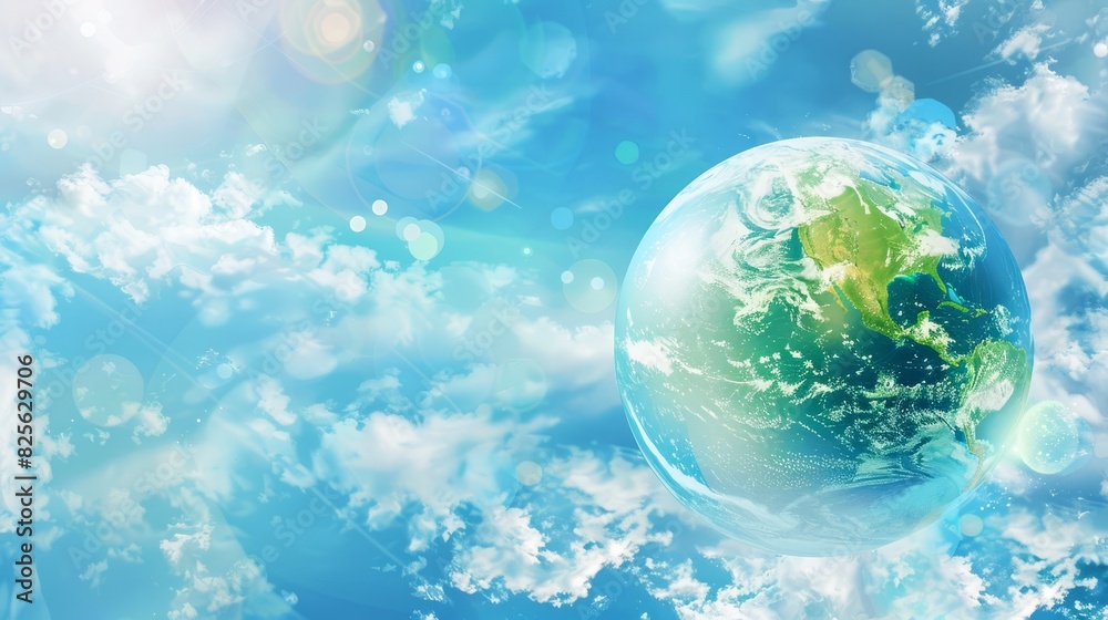 The concept of International Day for the Preservation of the Ozone Layer, copy space The concept of International Day for the Preservation of the Ozone Layer, copy space