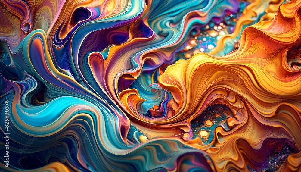 Psychedelic colorful fluid abstract splash paint Psychedelic colorful fluid abstract splash paint