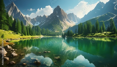 lake  mountain  landscape  nature  water  mountains  sky  reflection  river  snow  travel  clouds  summer  tree  forest  new zealand  green  cloud  outdoors  park  scenery  alps  mirror  view  tourism