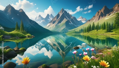 lake  mountain  landscape  nature  water  mountains  sky  reflection  river  snow  travel  clouds  summer  tree  forest  new zealand  green  cloud  outdoors  park  scenery  alps  mirror  view  tourism