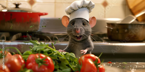 View of chef rat photo