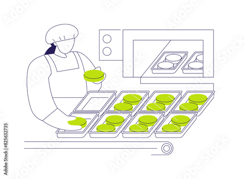 Modified atmosphere packaging abstract concept vector illustration.