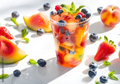 Cool and delicious fresh fruit ade photo