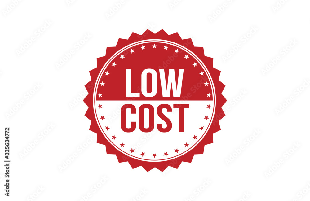 Low cost red ribbon label banner. Low cost red ribbon label banner.