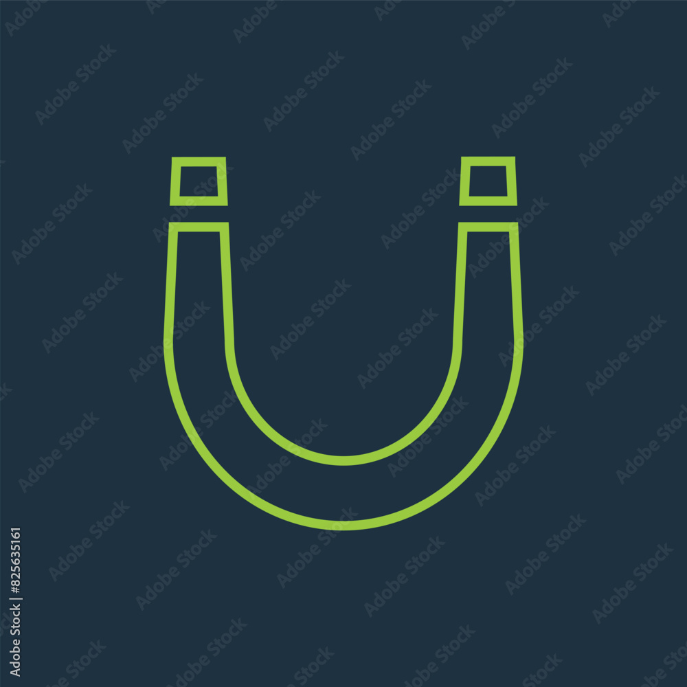 Flat magnet icon symbol vector Illustration. Flat magnet icon symbol vector Illustration.