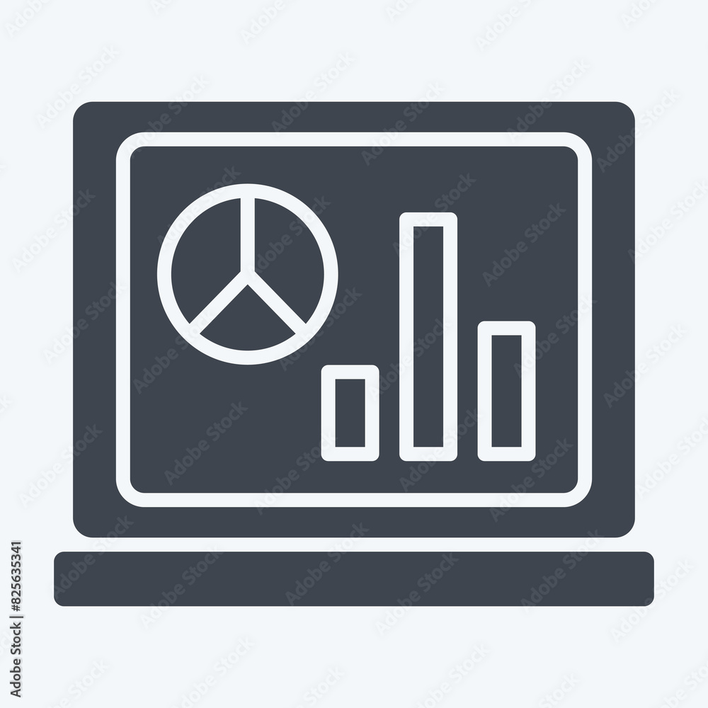 Icon Bussines Website. related to Finance and Tax symbol. glyph style. simple design illustration Icon Bussines Website. related to Finance and Tax symbol. glyph style. simple design illustration