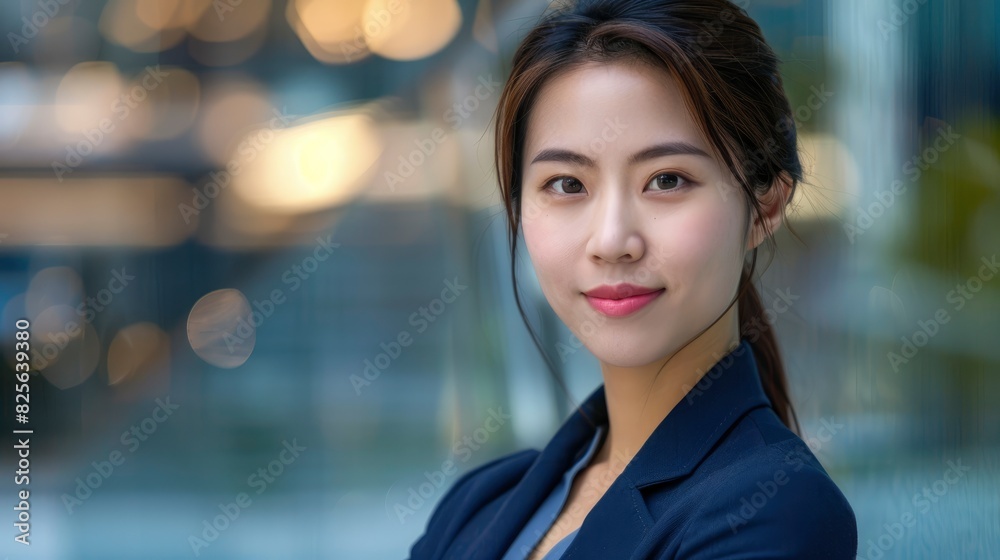 A Beautiful Chinese Businesswoman Looks At The Camera With A Confident Smile, High Quality A Beautiful Chinese Businesswoman Looks At The Camera With A Confident Smile, High Quality
