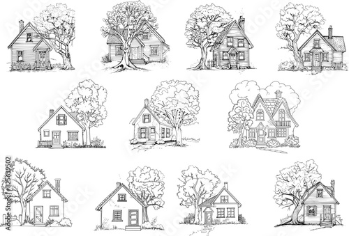 house sketch drawing
