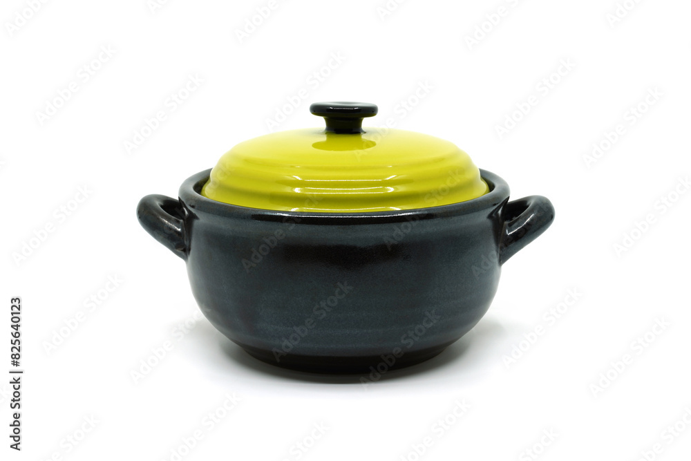 Old traditional black earthen pot Old traditional black earthen pot