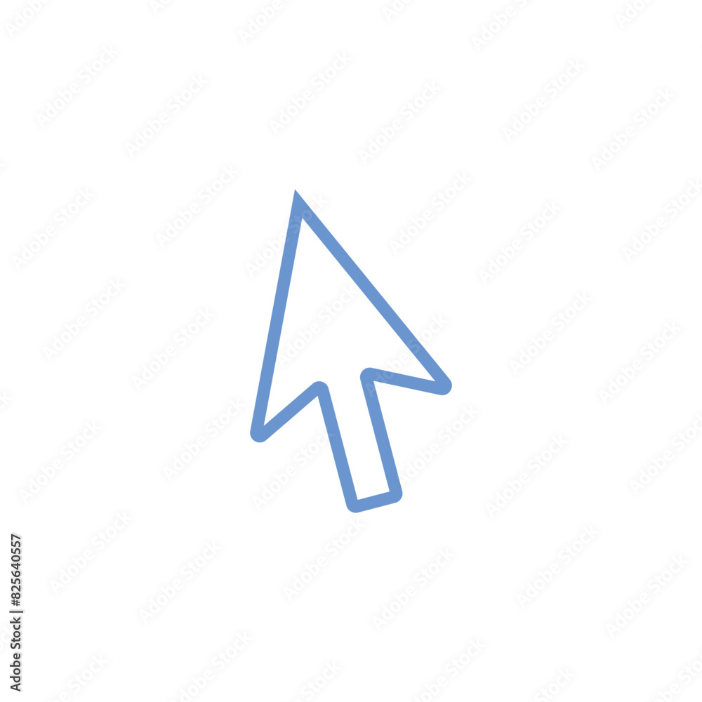 Flat Cursor line icon symbol vector Illustration Flat Cursor line icon symbol vector Illustration