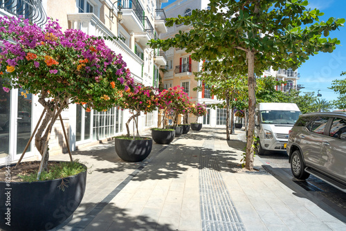 An Thoi, Phu Quoc, Vietnam - April 29, 2024: Walking street on Phu Quoc island, Vietnam, Southeast Asia. photo