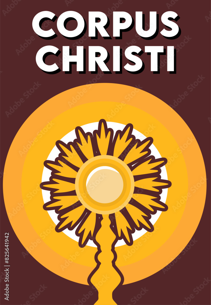 Fototapeta premium Happy Corpus Christi to all Catholics