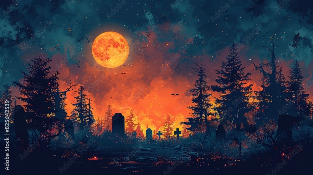 Sinister Tombstone Halloween Abstract Background Sinister Tombstone Halloween Abstract Background