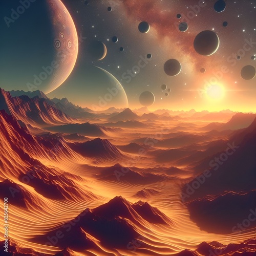 화성의 어느 사막 photo