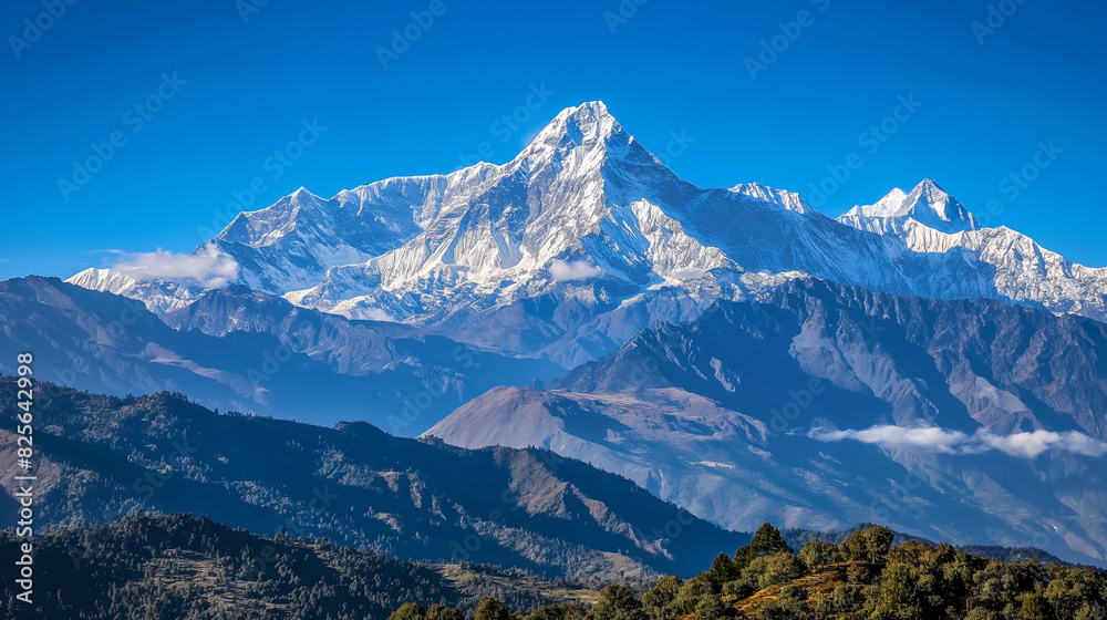 Obraz premium landscape with sky and mountain