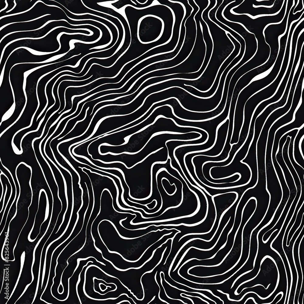 Topographic Papers Texture - Detailed, Map-like Texture Perfect for Artistic and Design Use, Projects. Generated AI.