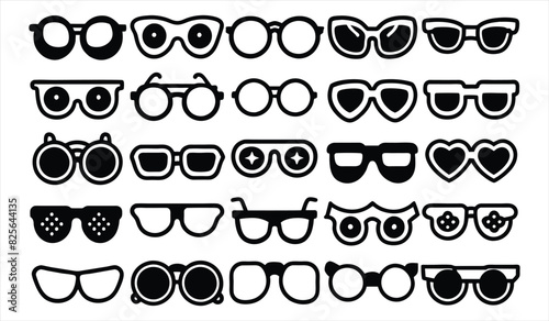 set of sunglass icon