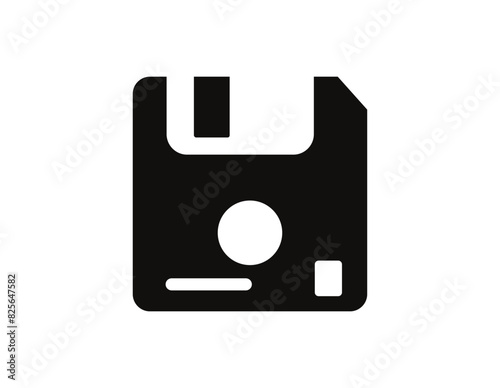 Magnetic floppy disc save icon