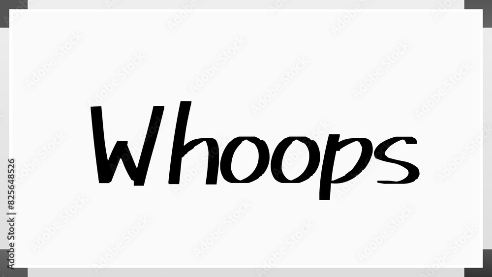 Whoops のホワイトボード風イラスト