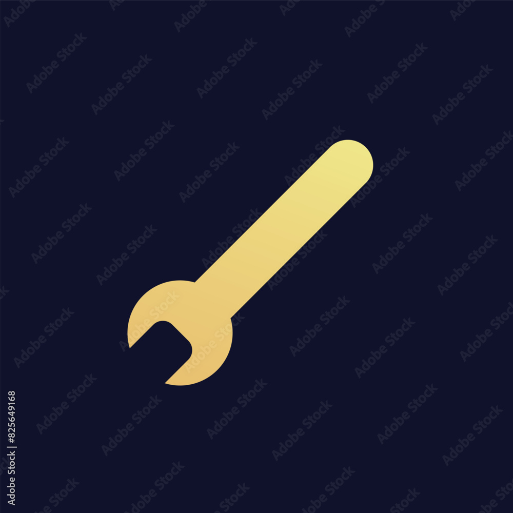 Flat screwdriver icon symbol vector Illustration.