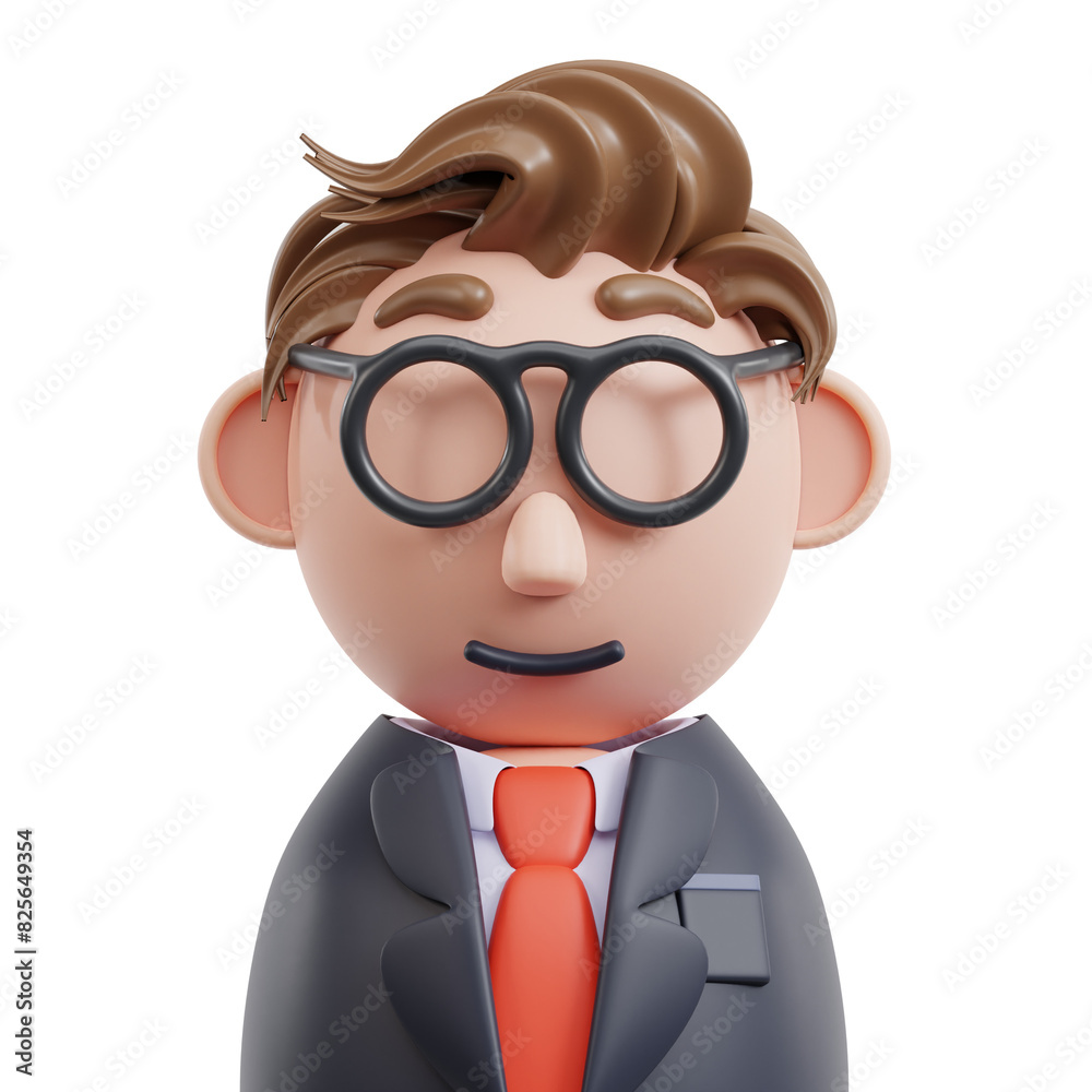 businessman business 3d icon illustration businessman business 3d icon illustration