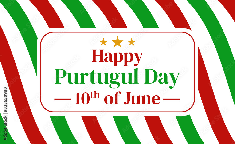 Obraz premium Celebrating Joy and Heritage with Vibrant Designs on Happy Portugal Day