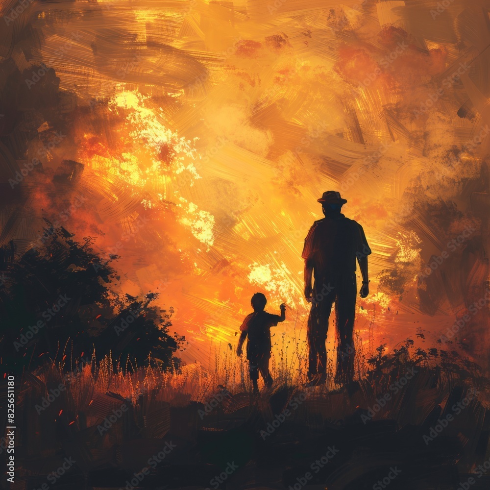 father's day background concept with copy space area for text