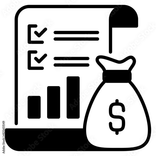 stock list icon illustration