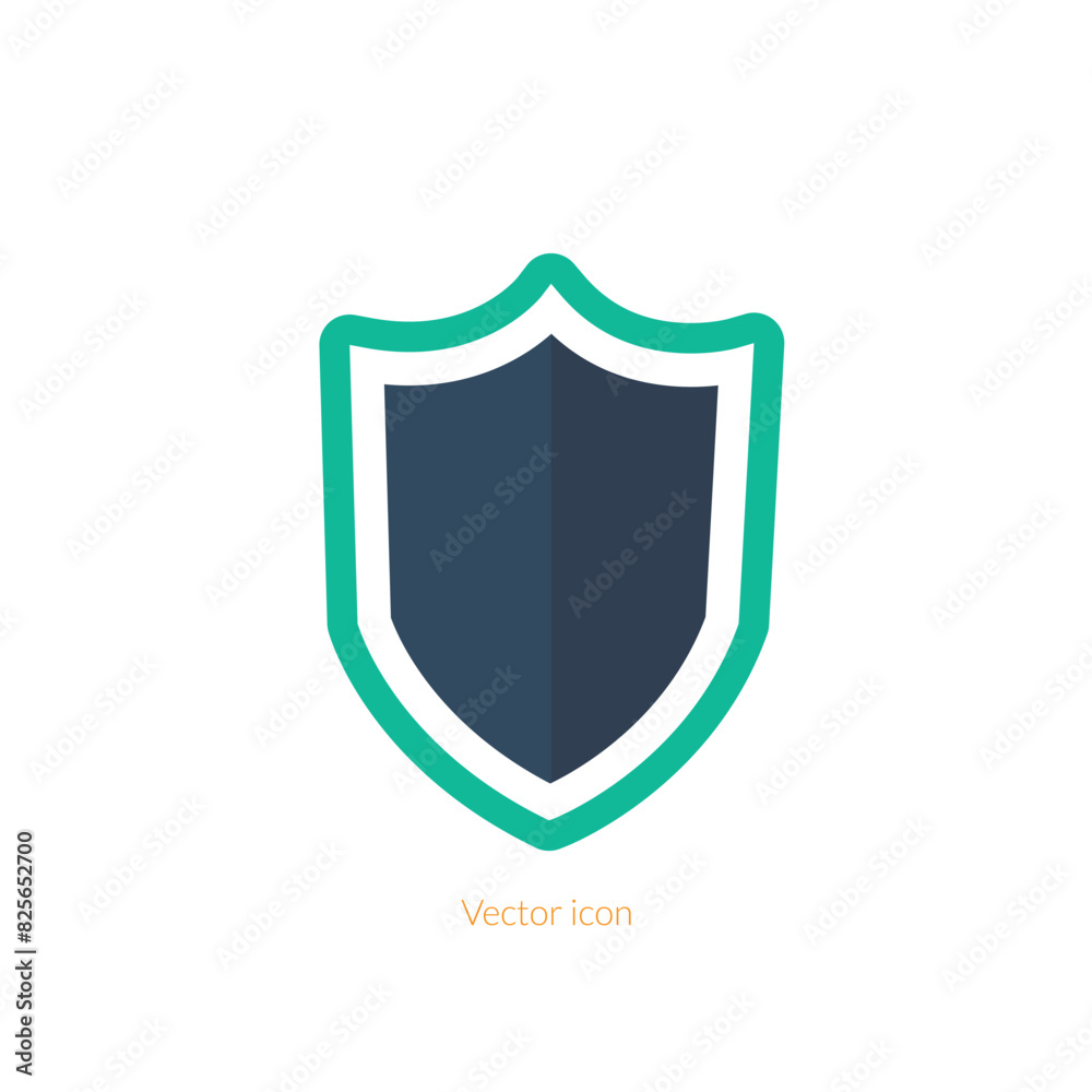 Shield icon vector. Secure and protection icon symbol illustration Shield icon vector. Secure and protection icon symbol illustration