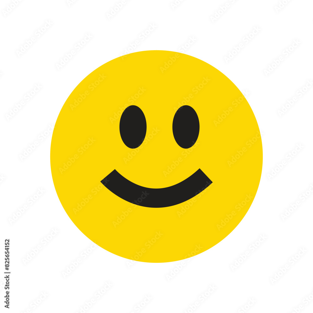 Smile Icon in trendy flat style isolated on grey background. Smile Icon in trendy flat style isolated on grey background.