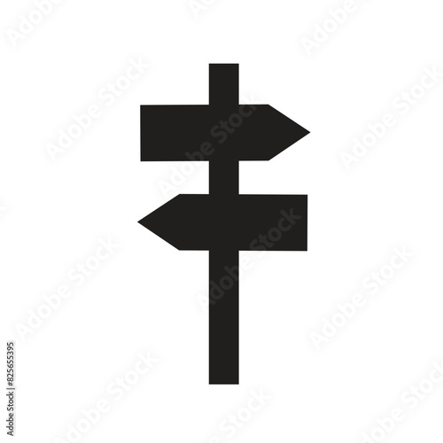 Wallpaper Mural signpost icon. outline vector sign, linear style pictogram isolated on white. Torontodigital.ca