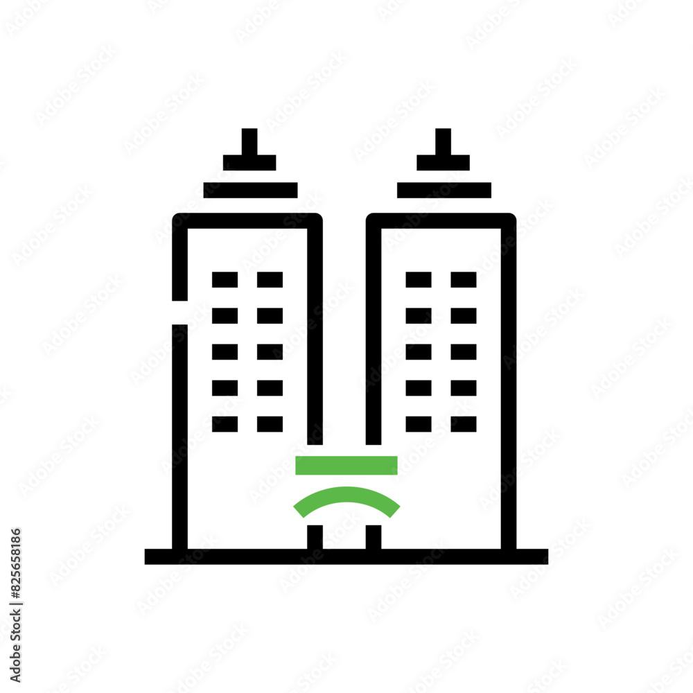 Tower Building Icon Tower Building Icon