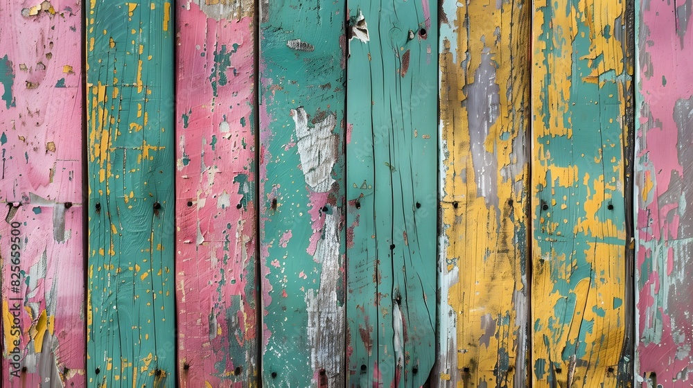 Old, grungy, colorful wood background Old, grungy, colorful wood background